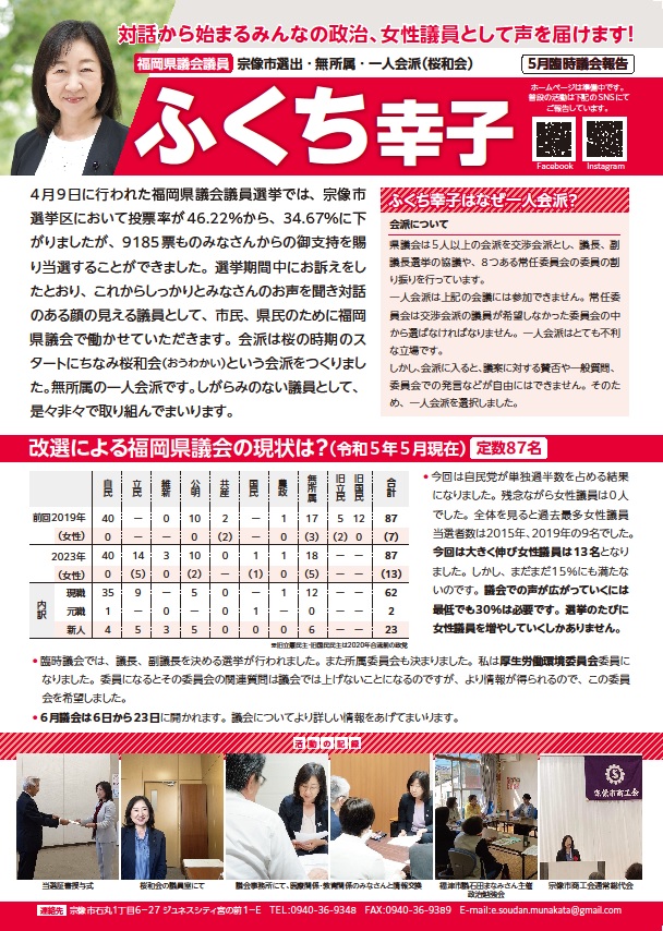 5月臨時議会報告